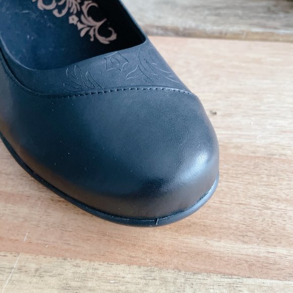 Aetrex NEW! Leather Mary Jane Shoes Black flats size 9.5W - Picture 9 of 16